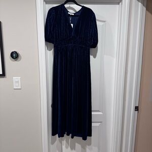 Amazon Women's Midi Dress - Navy Blue
